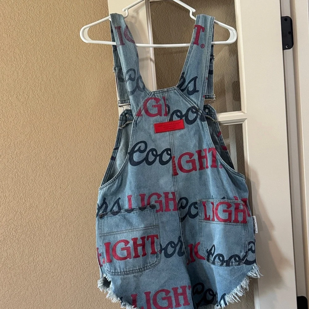 The Laundry Room Coors Light Denim Overalls - Picture 3 of 6